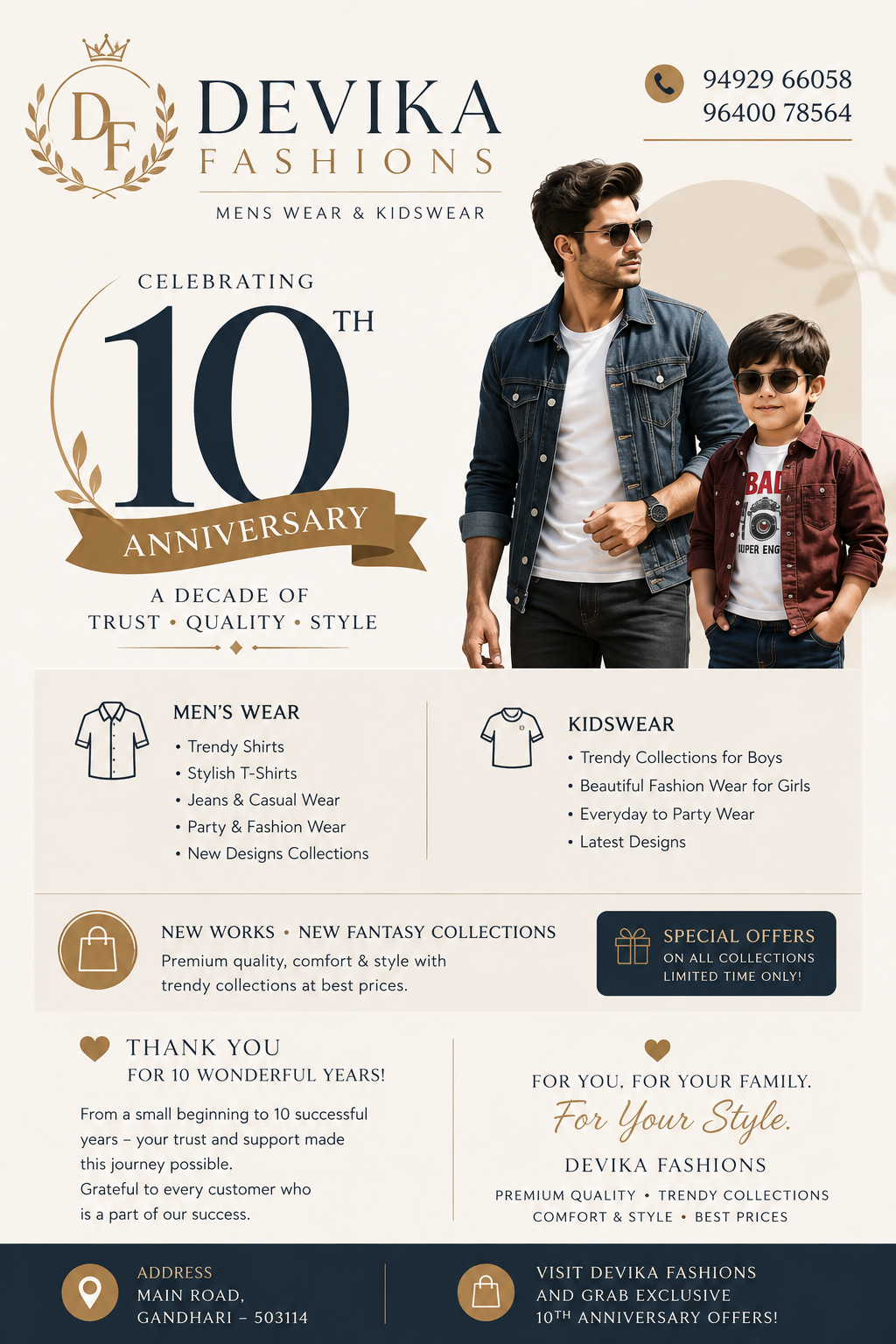 Devika Fashions 10th Anniversary Special Promotion