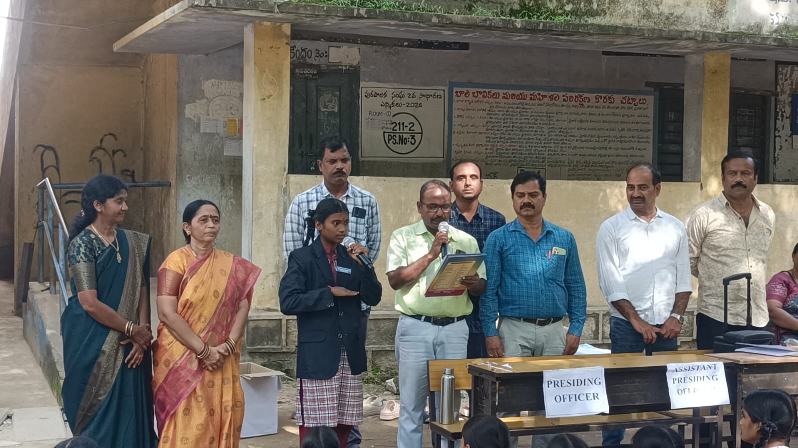 ఎల్లారెడ్డి బాలికల పాఠశాలలో స్టూడెంట్ కౌన్సిల్ ఎన్నికలు