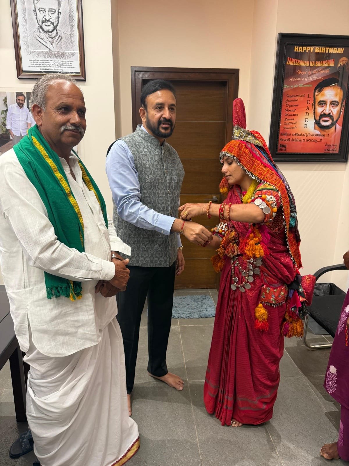 Raksha Bandhan celebrations at MLA Madan Mohan residence