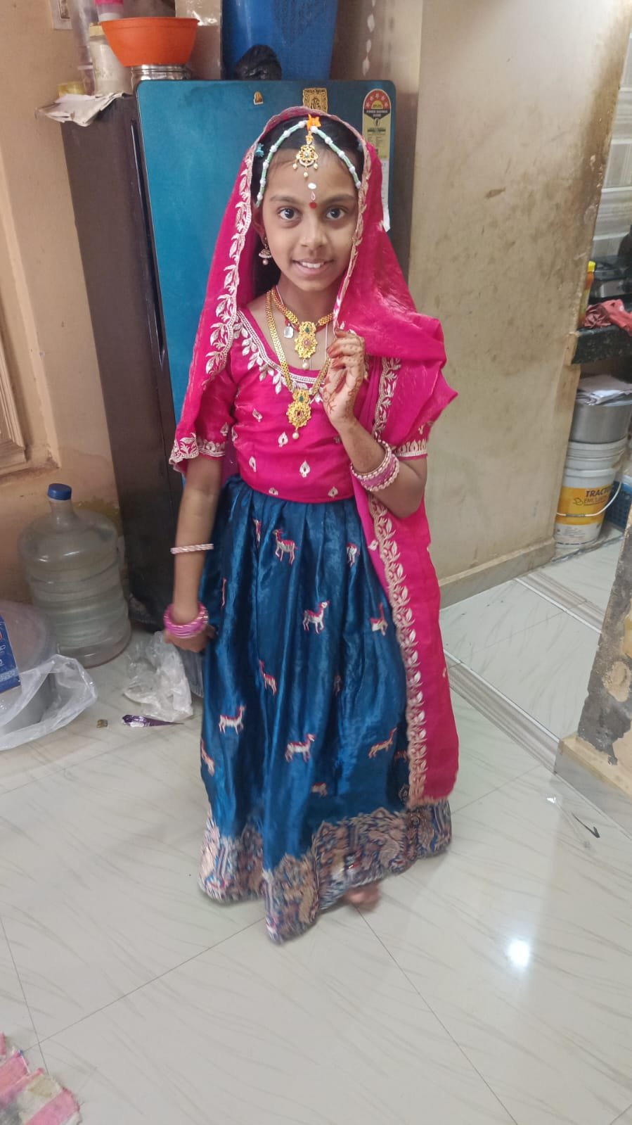 ఎల్లారెడ్డి జడ్పీహెచ్‌ఎస్ బాలికల పాఠశాలలో నిర్వహించిన కృష్ణాష్టమి వేడుకల్లో విద్యార్థినులు