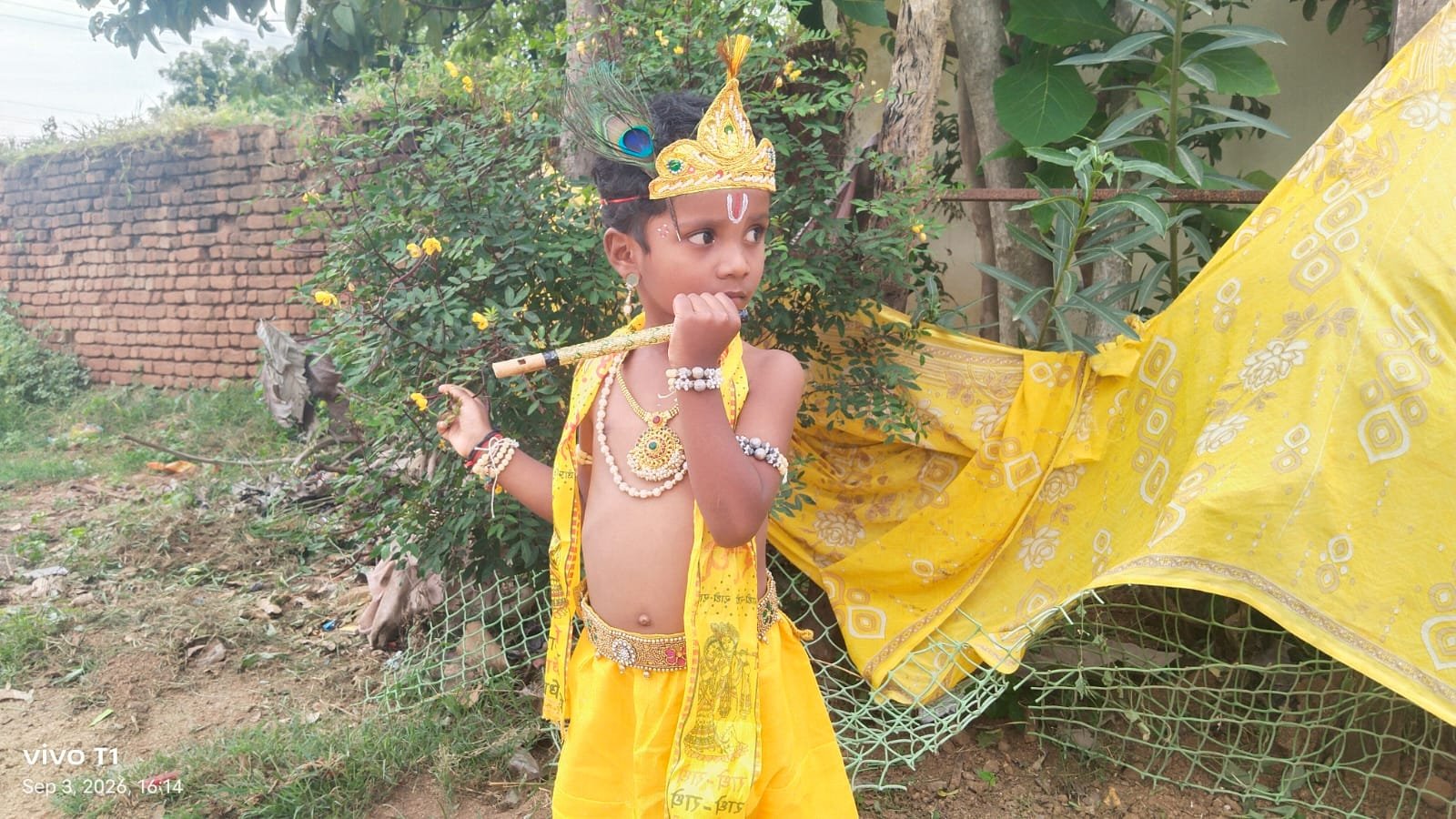 బీబీపేటలో జన్మాష్టమి సాంస్కృతిక కార్యక్రమంలో చిన్నారులు