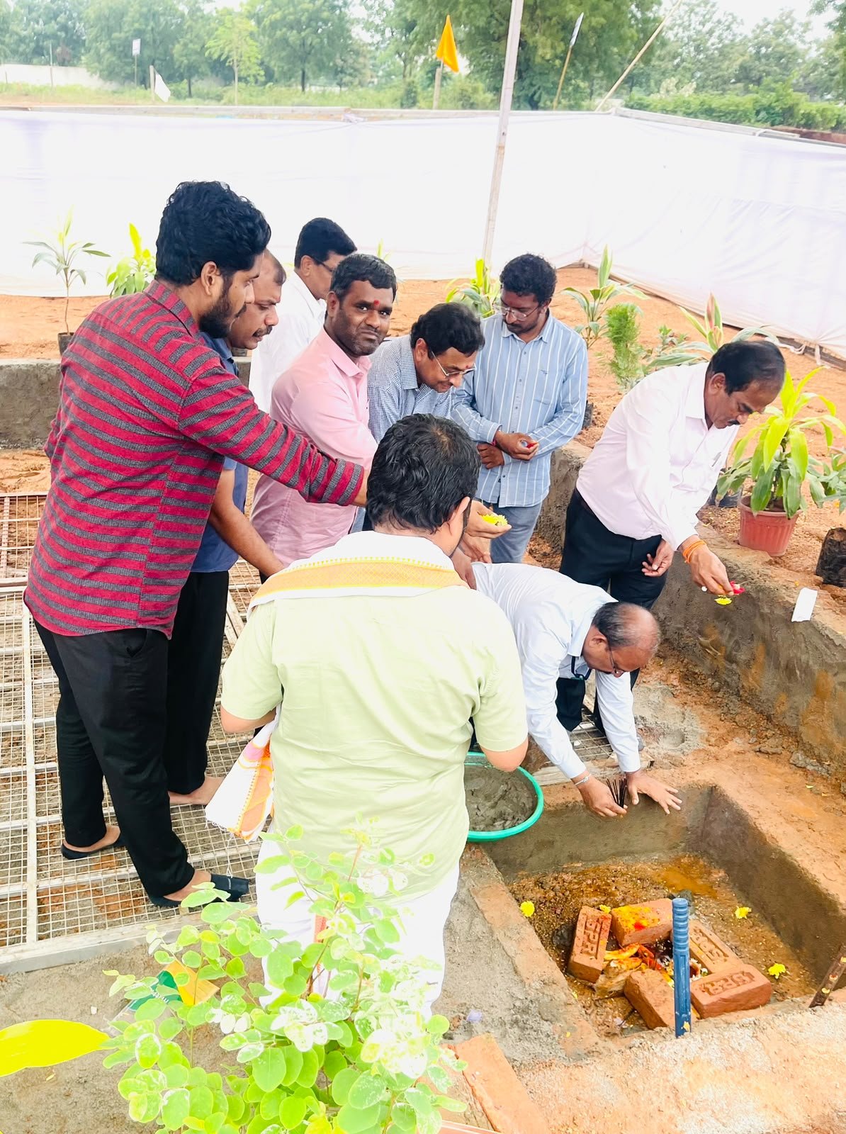 మేడ్చల్ జిల్లా కోర్టు నూతన సముదాయ శంకుస్థాపన కార్యక్రమ దృశ్యం