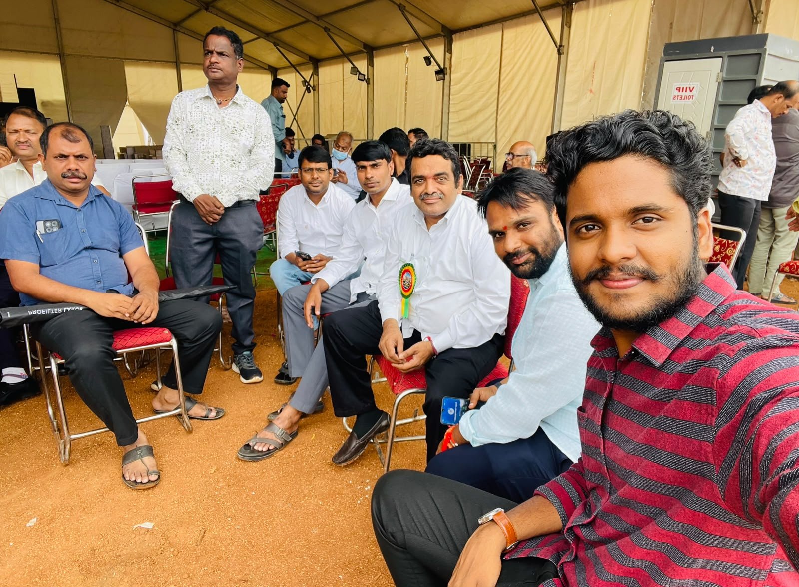 నూతన కోర్టు సముదాయ శంకుస్థాపన కార్యక్రమంలో పాల్గొన్న సభ్యులు