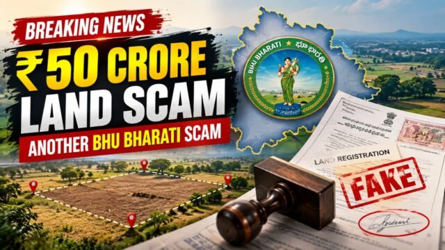 రూ.50 కోట్ల భూ కుంభకోణం ఆరోపణలపై తెలంగాణలో భూ రిజిస్ట్రేషన్ పత్రాల ఫోర్జరీ